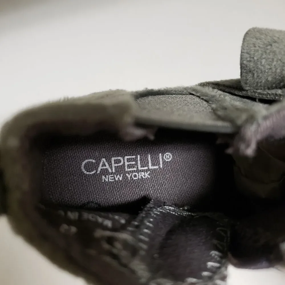 Capelli New York Toddler Fashion Bow Side Zip Sneakers Size 8